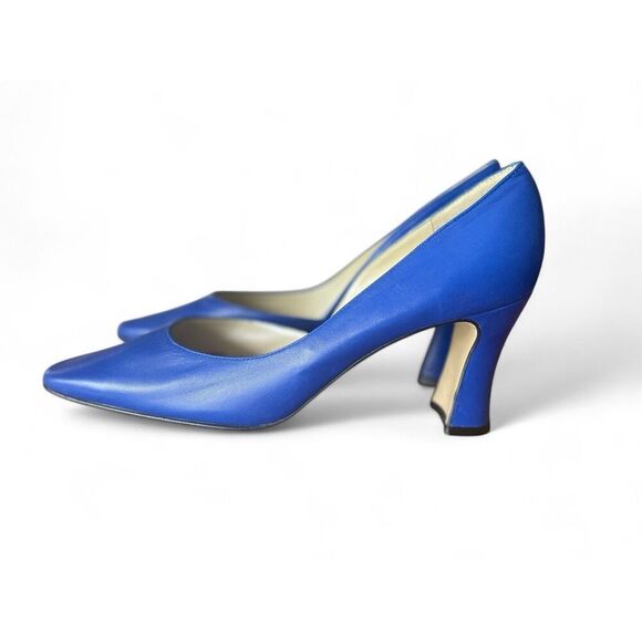 ProXy Vintage LEATHER INSIDE AND OUT Women's Blue Heels Pumps 8.5 Excellent Cond - Picture 4 of 12